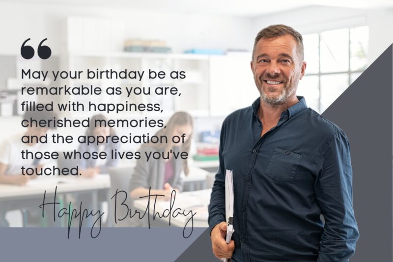 Happy Birthday Wishes for Teacher quote