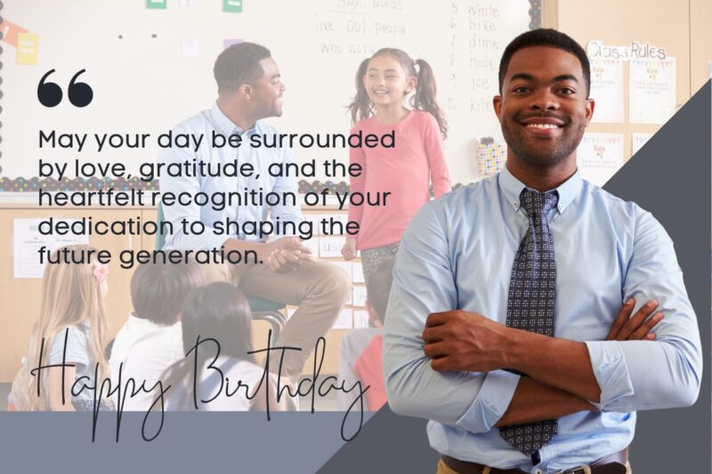 Happy Birthday quote for Teacher
