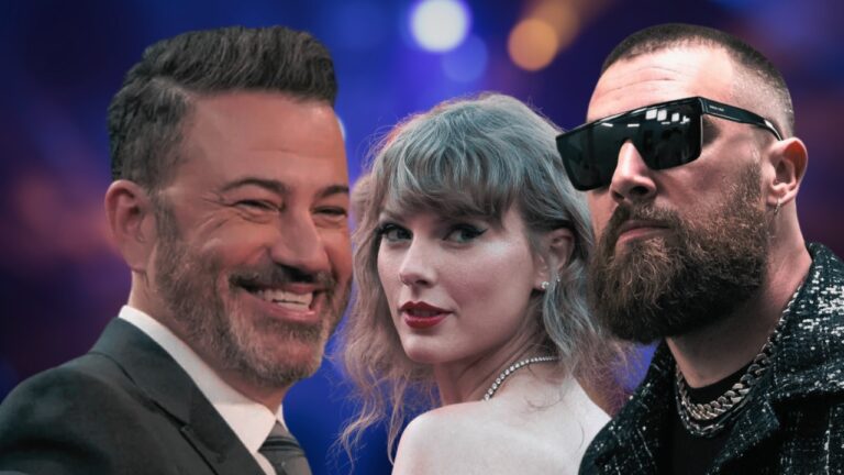 Jimmy Kimmel, Taylor Swift and Travis Kelce