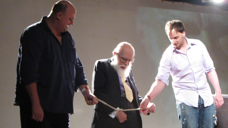 James Randi Performing a Rope Escape Trick