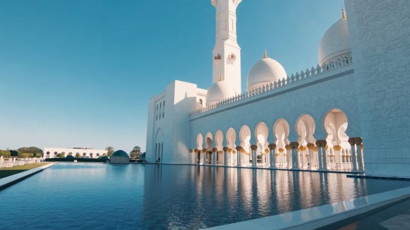 The Sheikh Zayed Mosque in Abu Dhabi