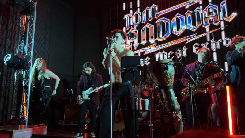 Tom Sandoval & the Most Extras Band Performing Live on Stage