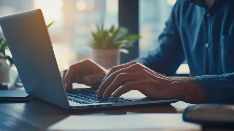 A Man at A Desk, Reviewing and Highlighting Relevant Certifications, Licenses, and Training on His Resume