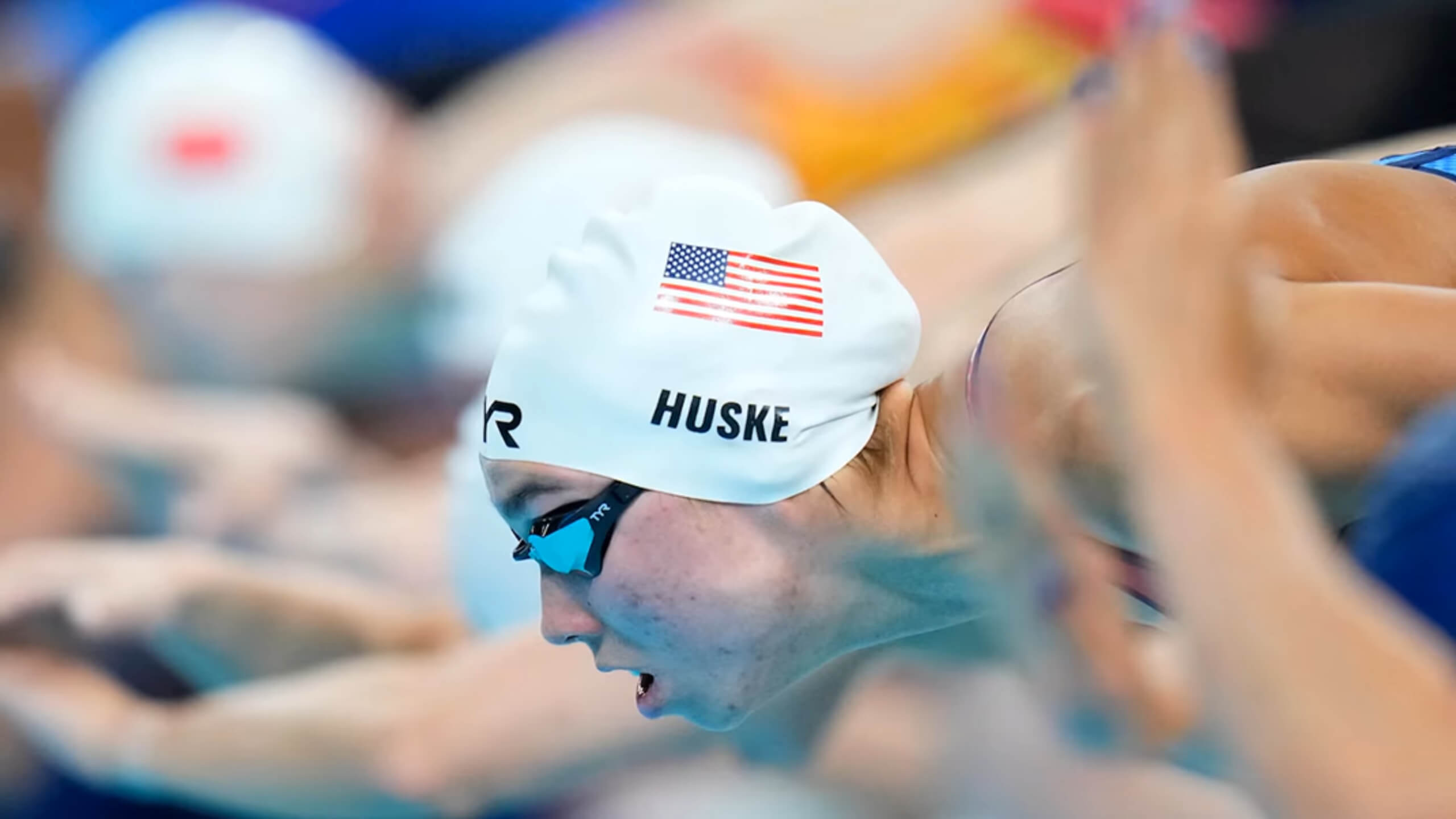 What is the net worth of American swimmer Tori Huske