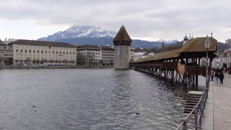 Kapellbrücke, a Wooden Bridge in Lucerne