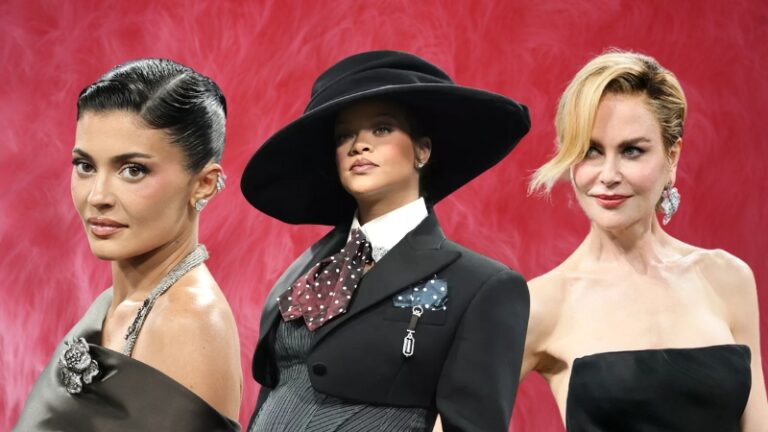 Kylie Jenner, Rihanna, and Sharon Stone showcasing standout looks that ruled red carpets in 2025