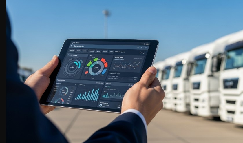 Image depicting advanced trucks equipped with smart technology