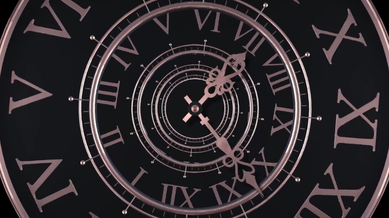 A clock face with Roman numerals, symbolizing states’ different positions on daylight saving time