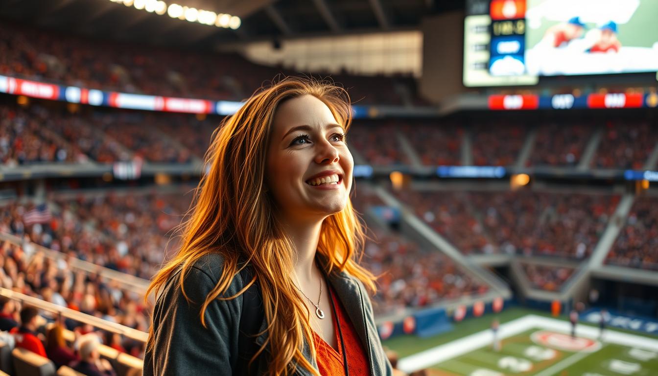 Aidan Hutchinson girlfriend supporting at games