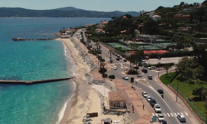 Drone view of Saint-Tropez, France
