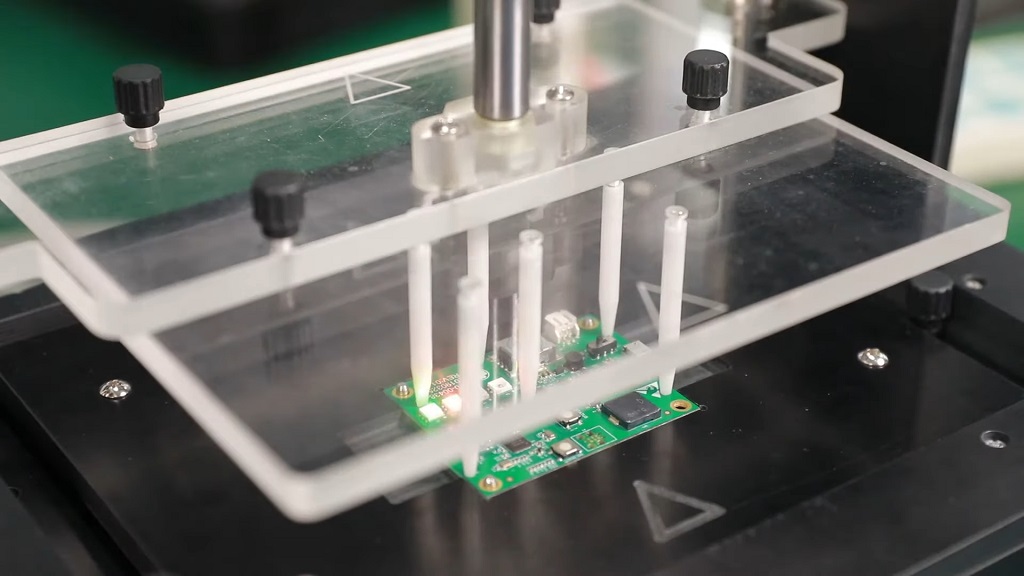 Close up of In-circuit test