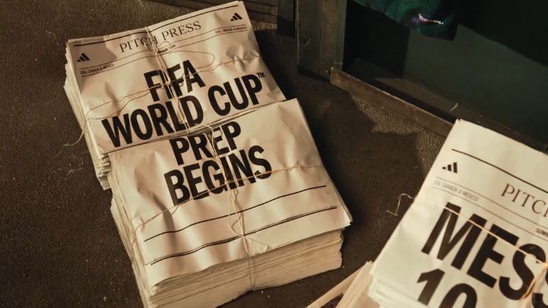 Newspapers with FIFA World Cup headlines stacked on a desk ahead of the 2026 World Cup